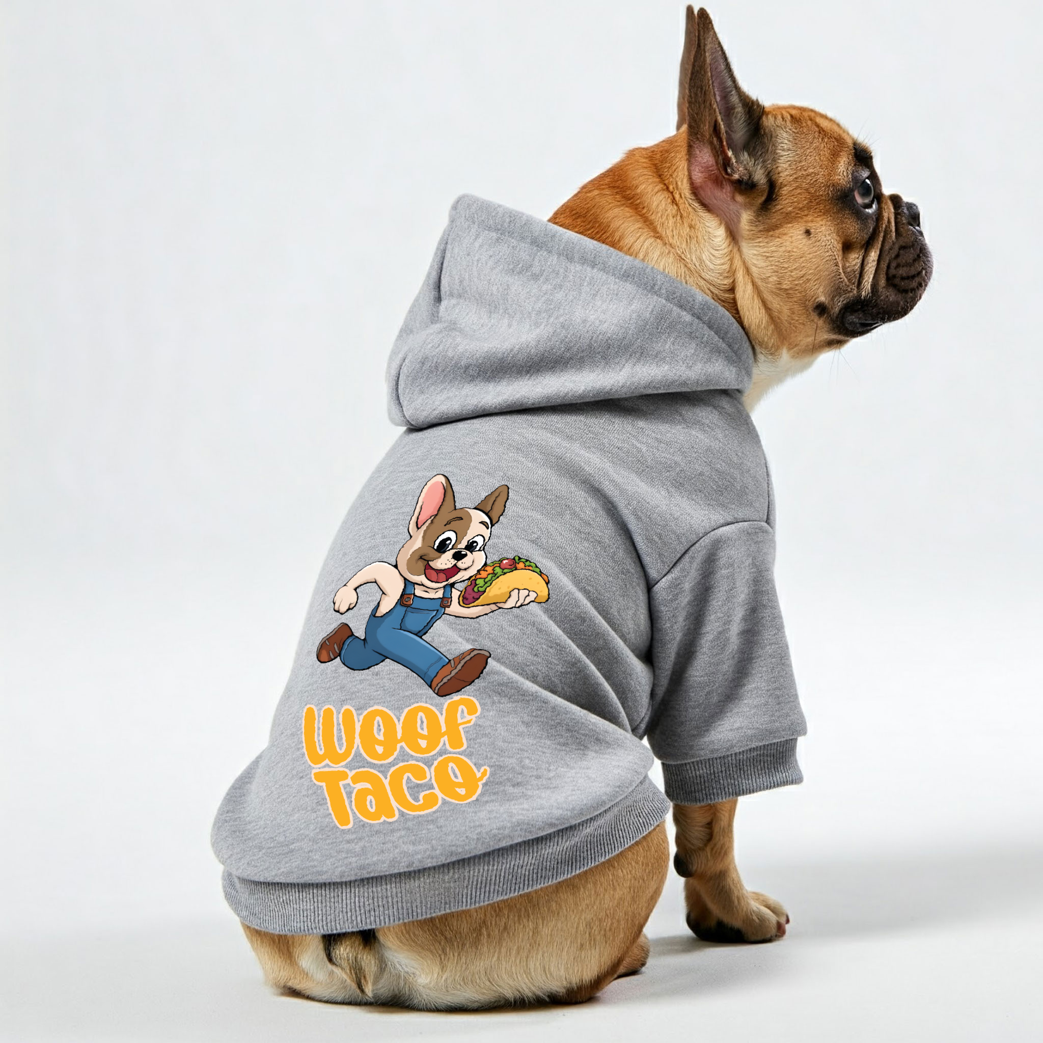 Premium Woof Taco - Personalized French Bulldog Hoodies With Funny Qu...