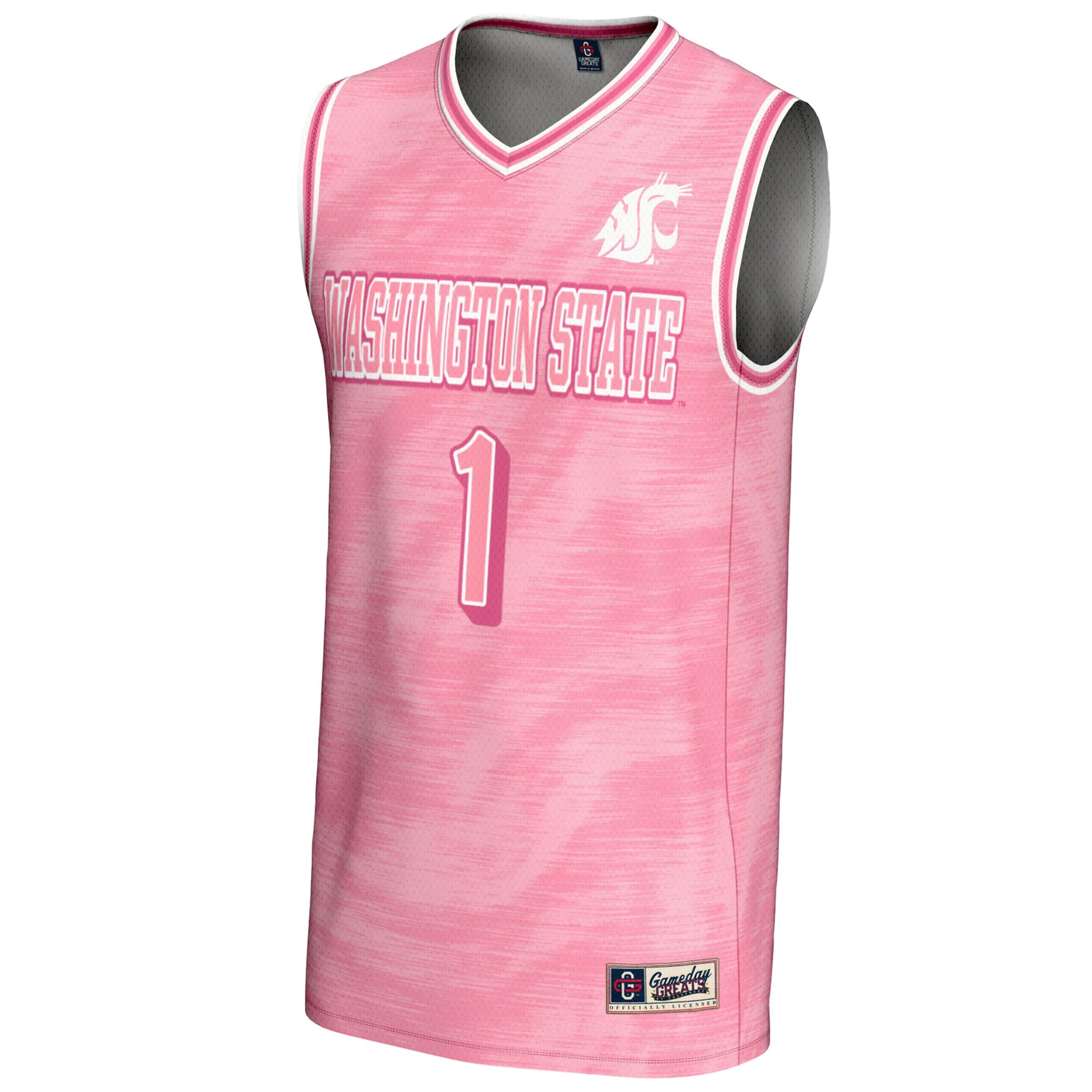 [NJP] Washington State Cougars GameDay Greats Youth Lightweight Basketball Fashion Jersey - Pink