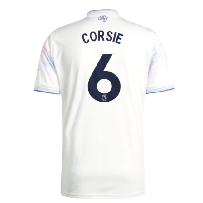 Aston Villa 2025-20 Third Football Shirt - Corsie 6 L S