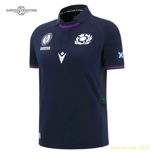 2025-2026 Scotland Home WRWC Poly Rugby Shirt (Kids)