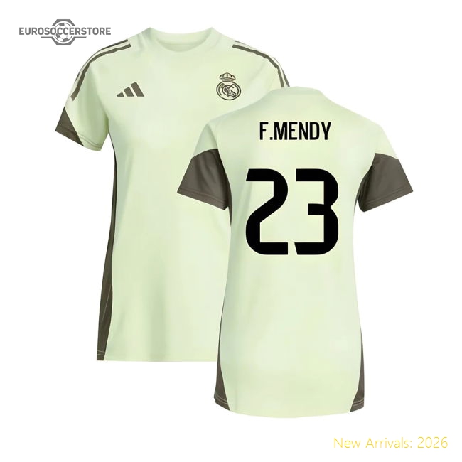Premium 2025-2026 Real Madrid Training Jersey (Almost Lime) - Womens (F.Mendy