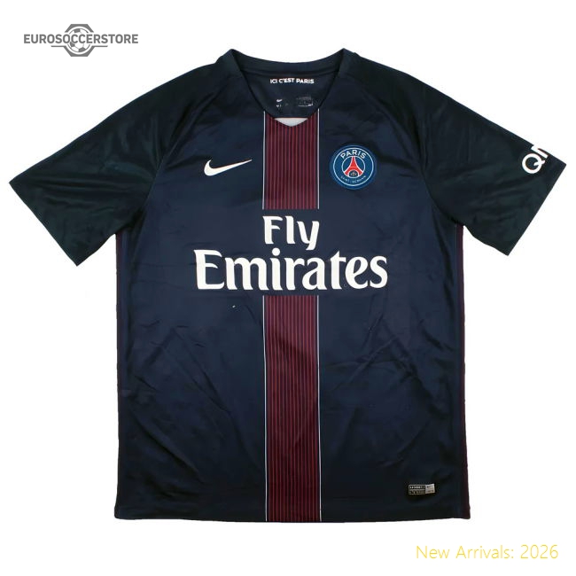Best-Selling Psg 2016-17 Home Shirt (M) Verratti #6 (Excellent)