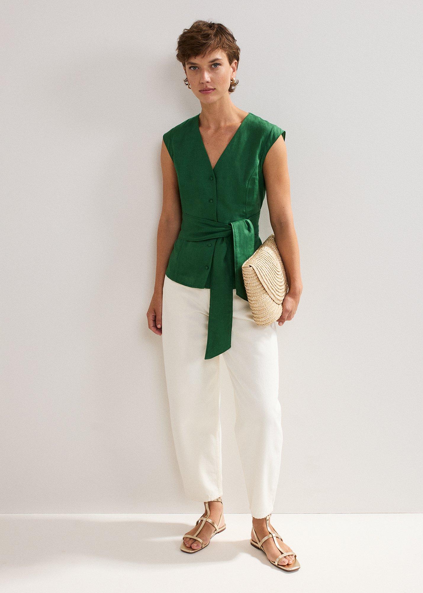 Mariana Linen Top