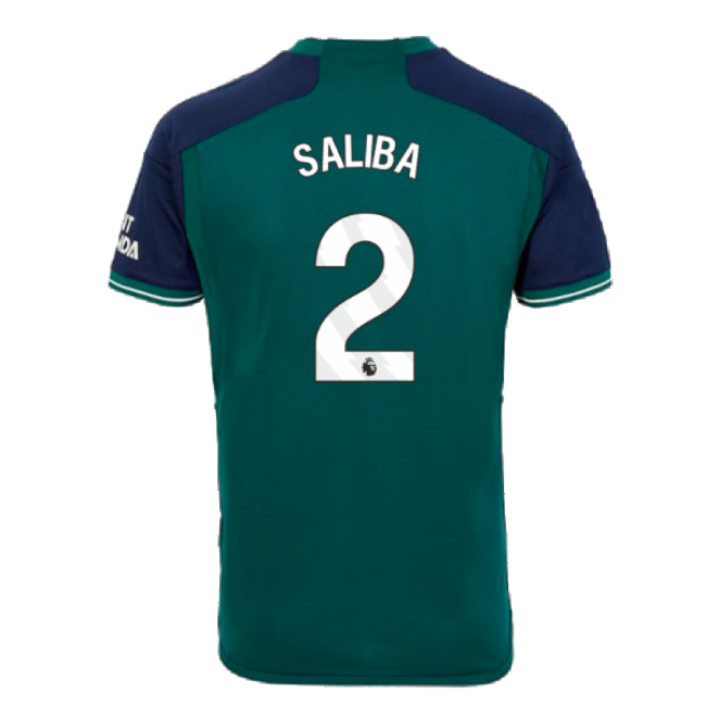 Saliba 2 Arsenal Soccer Club Trendy Third Match Shirt