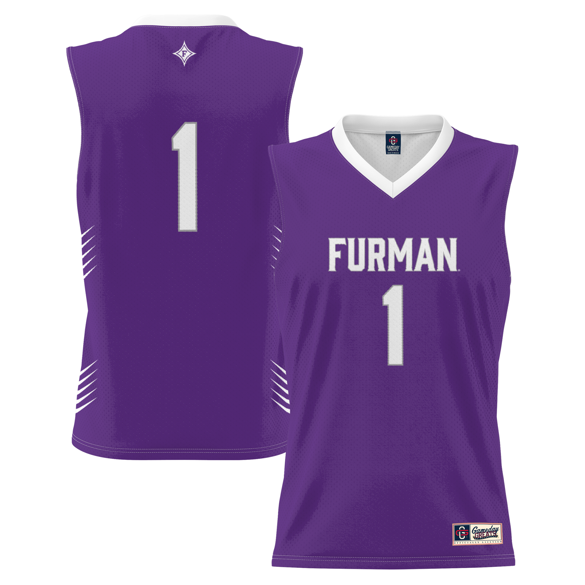 [NJP] Furman Paladins GameDay Greats Youth Lightweight Basketball Jersey - Purple