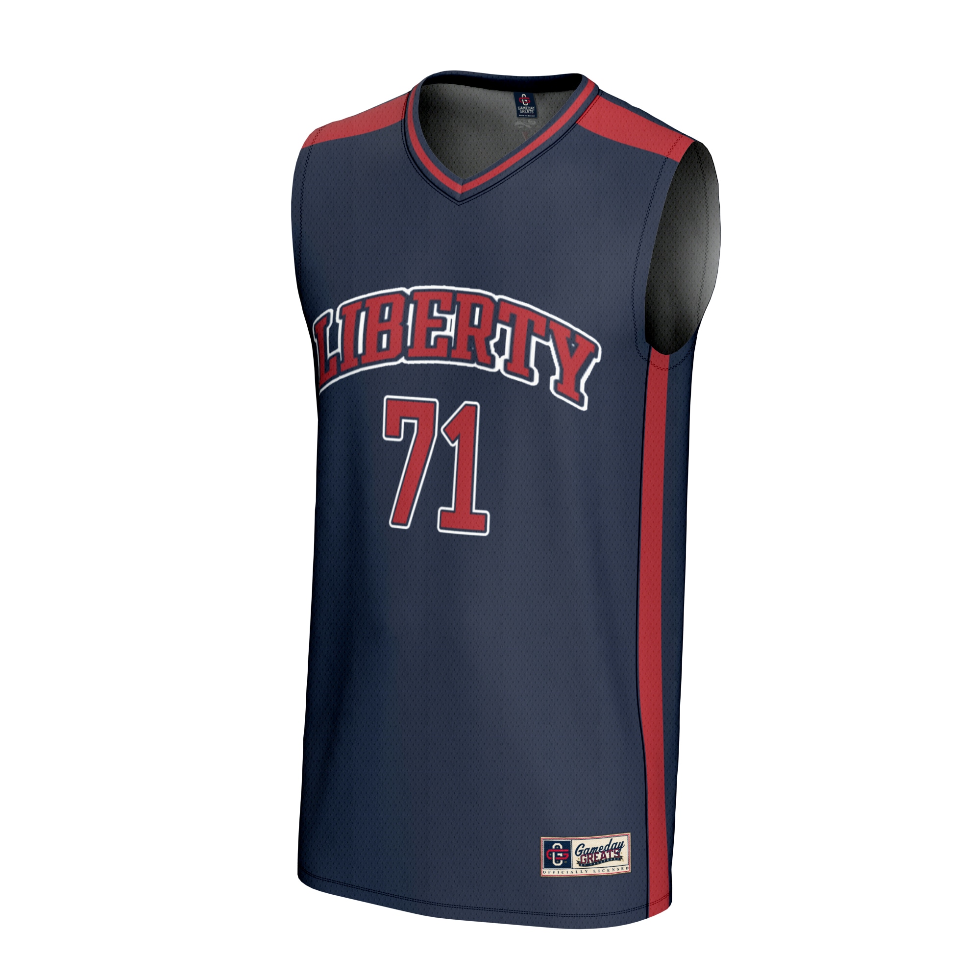 [NJP] Liberty Flames GameDay Greats Youth Lightweight Collegiate Basketball Fashion Jersey - Navy