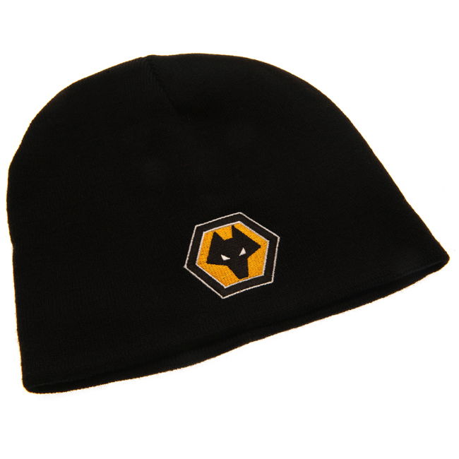 Adult Wolverhampton Wanderers FC Black Beanie