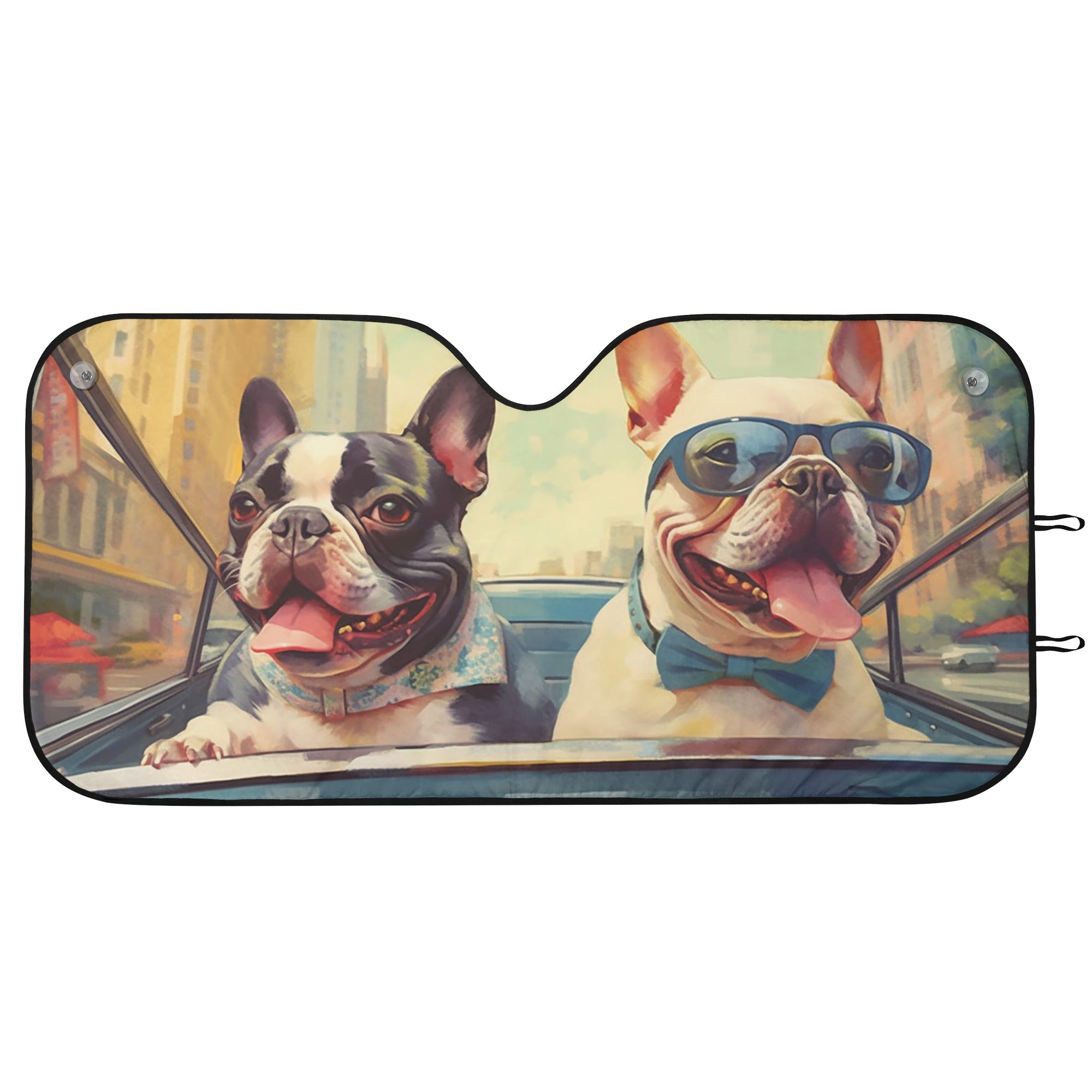 Frenchie-Fan Comfortable Leo - Car Auto Sun Shade for Fashion Lovers