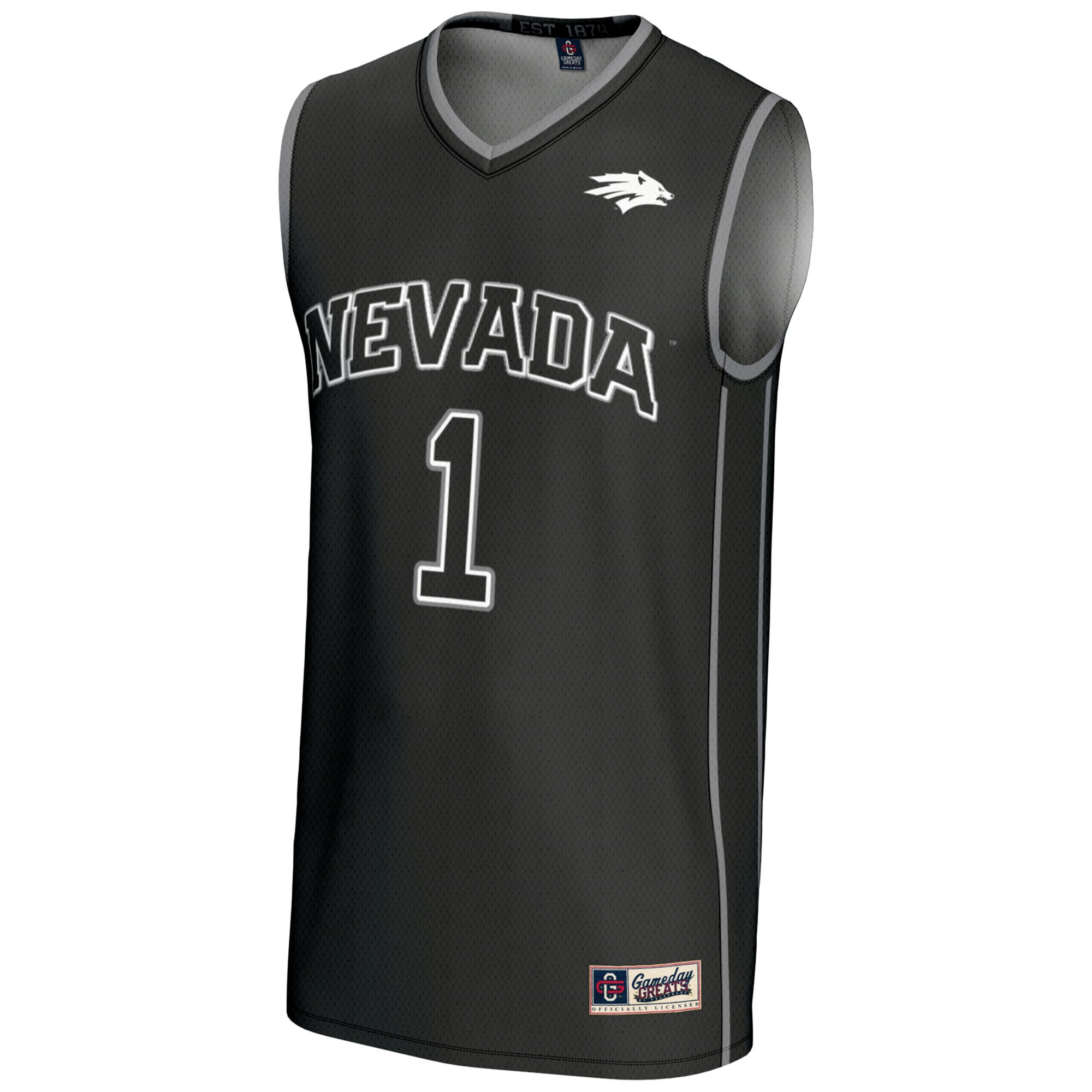 [NJP] Nevada Wolf Pack GameDay Greats Lightweight Basketball Jersey - Black