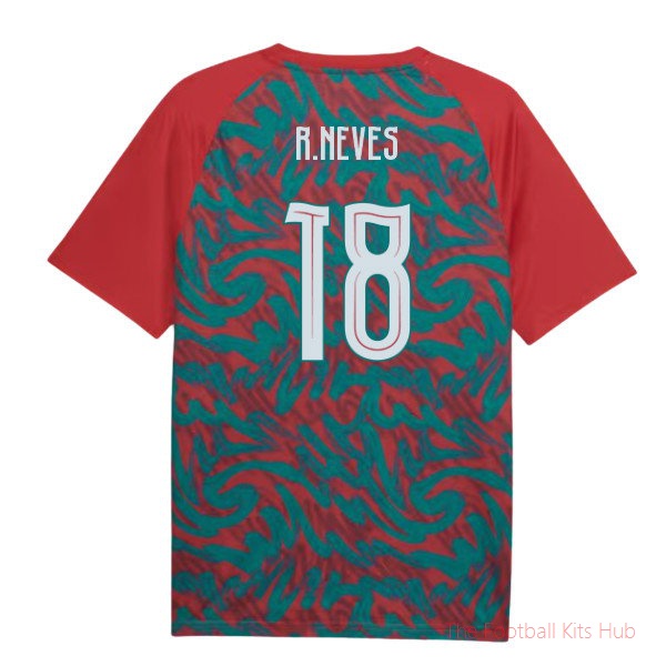 [EFS] 2026/27 Portugal Warm Up Jersey (Red) (R.Neves 18)