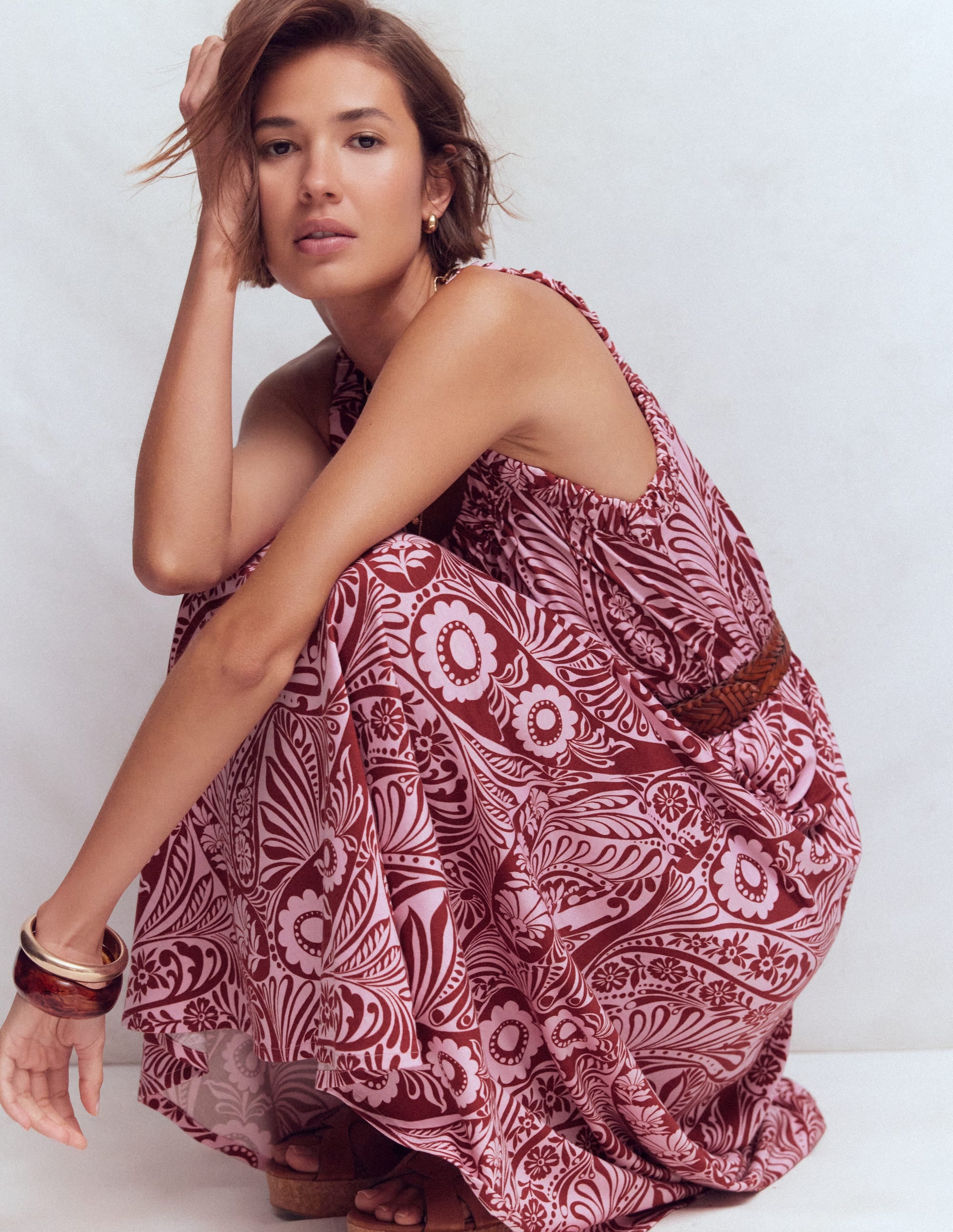 Scoop Neck Jersey Dress