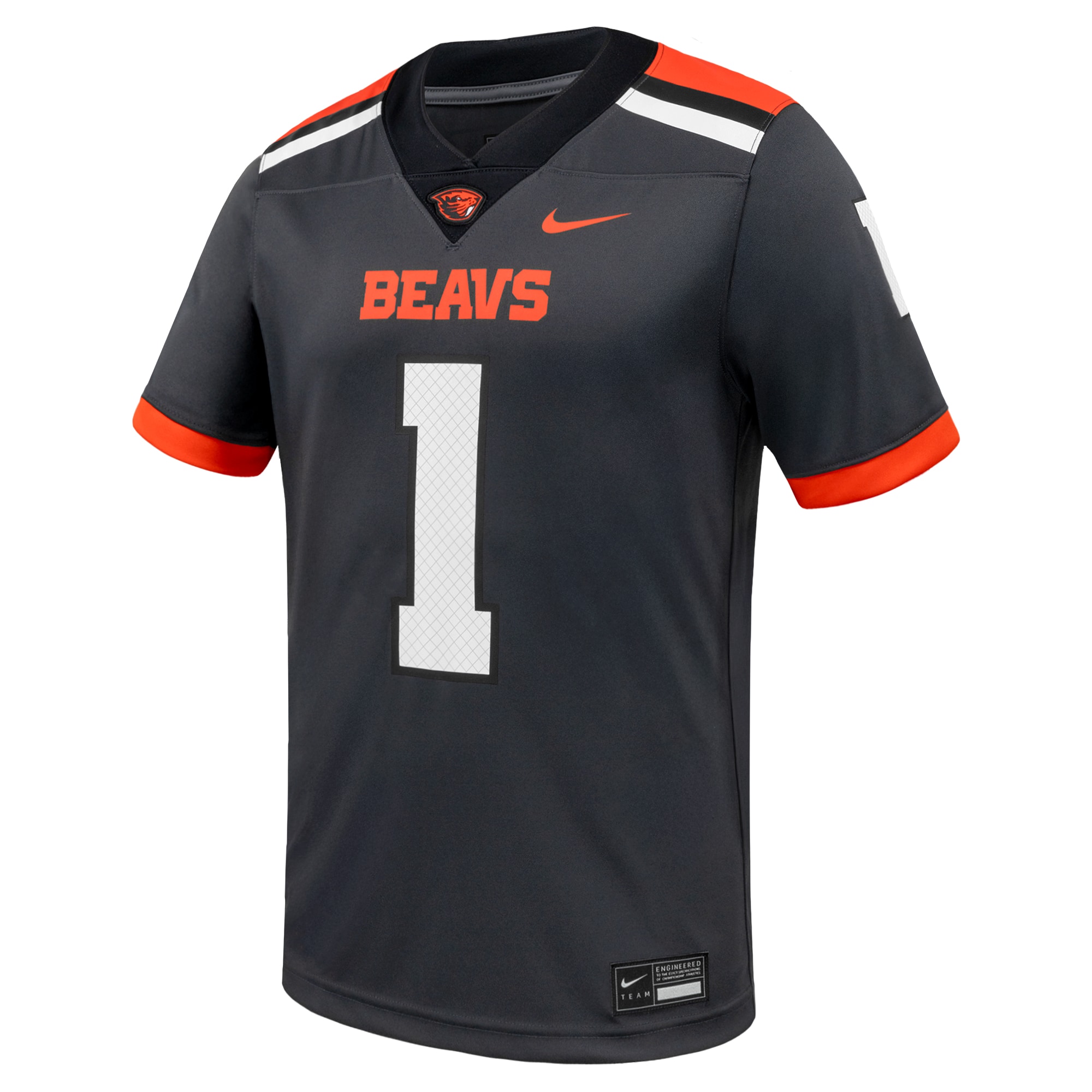 #1 Oregon State Beavers Game 2026 Season Football Jersey - Anthracite