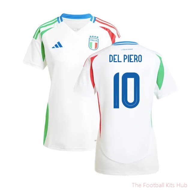 2024-2025 Italy Away Shirt (Ladies) (DEL PIERO 10)