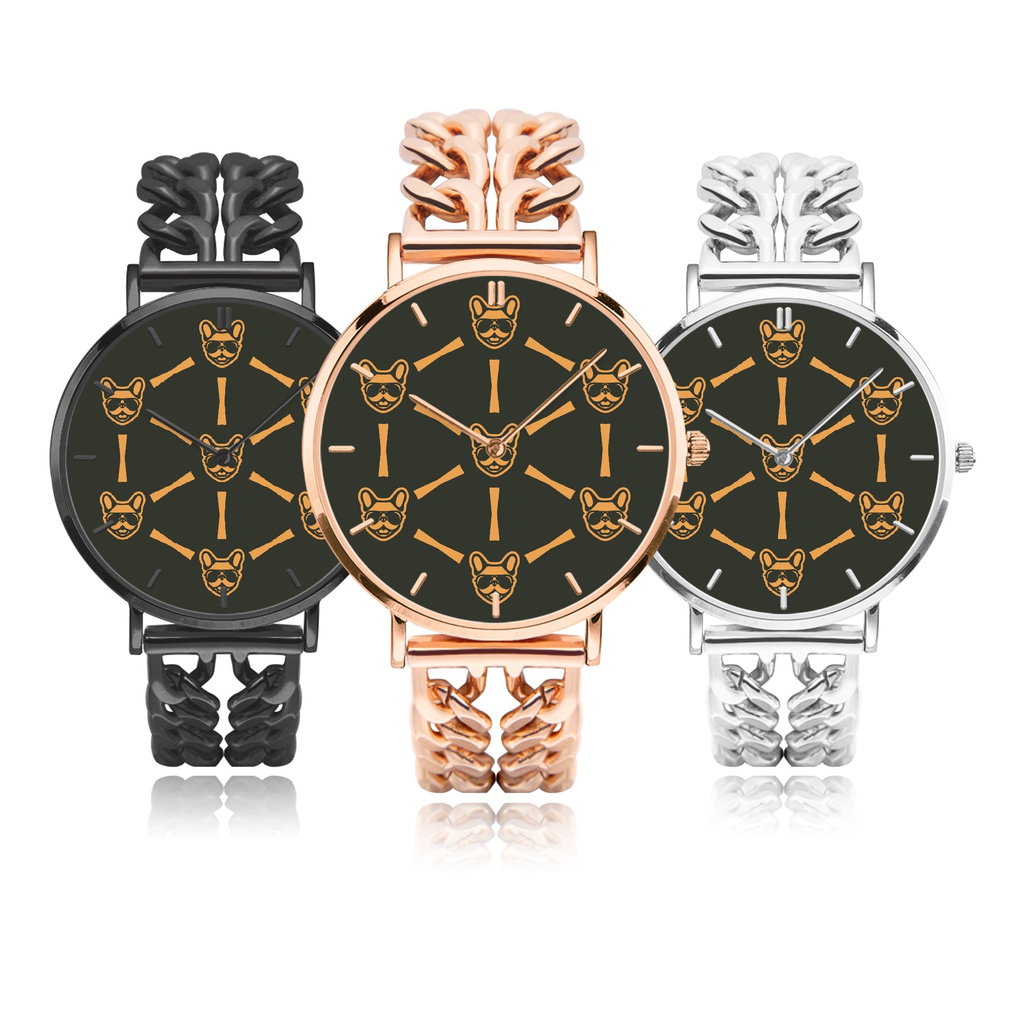 Cozy Soot - Chic Hollow Strap Watch For Frenchie Lovers for Dog Owners