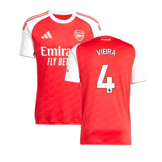 2025-20 Arsenal Home Soccer Jersey Vieira (4) L M S