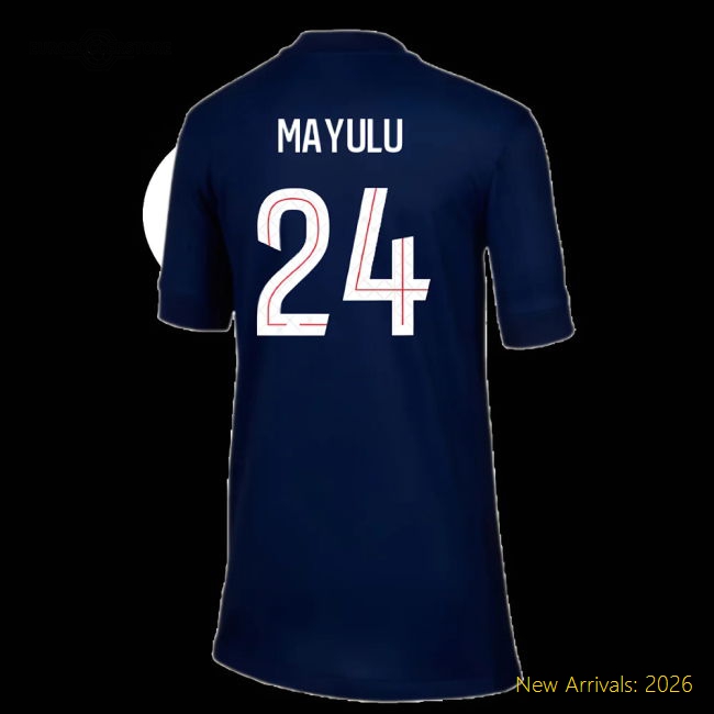 2025-2026 PSG Paris Saint Germain Home Shirt (Kids) (Mayulu 24)