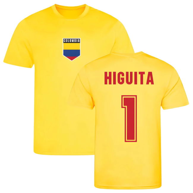 Higuita Colombia Training Jersey (Yellow)
