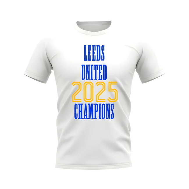 Leeds United 2025 Champions supporter T-Shirt (Unisex