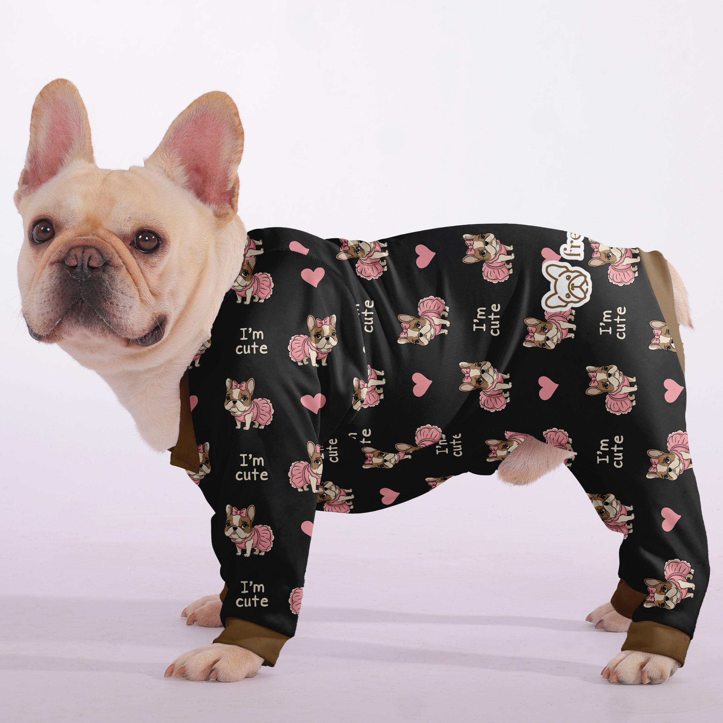 Fashion-Forward I'm Cute - Frenchie Pajamas – Ultra-soft, Cozy, & Ado...
