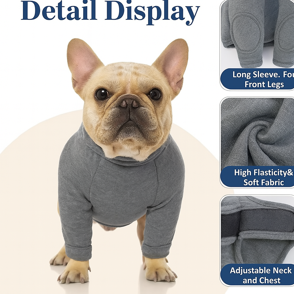 Premium Guardix Frenchie Anti-lick Wound Sleeve – Durable Protective ...