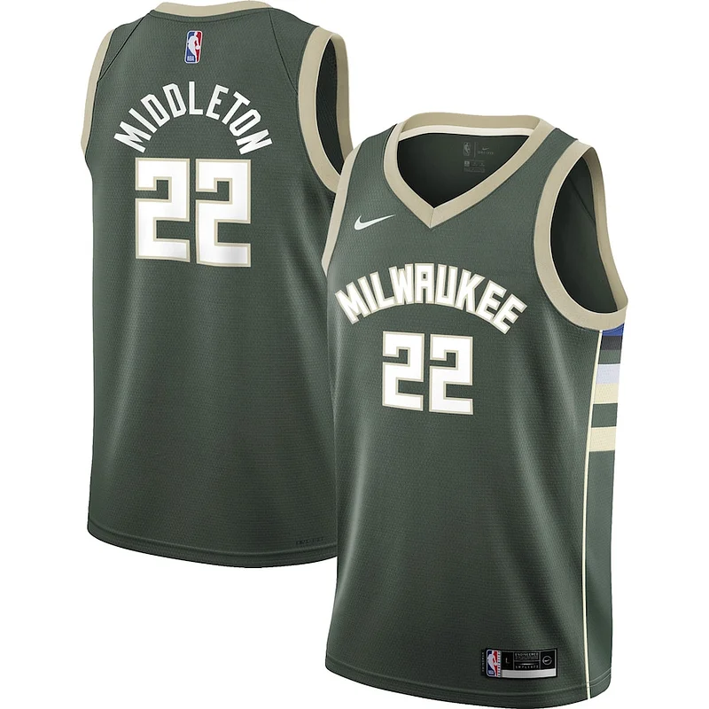 Khris Middleton MIL Swingman Jersey - premium fashionable - Green