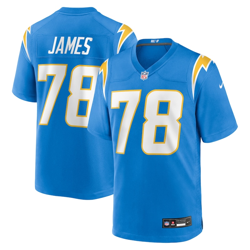 None Andre James Los Angeles Chargers Great Value Replica Jersey