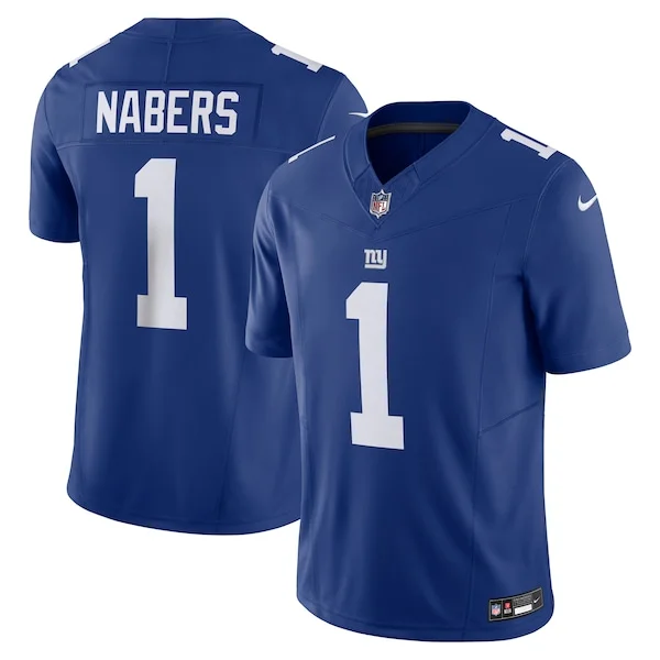 None Malik Nabers Limited Jersey - Royal | NFL Player Jersey