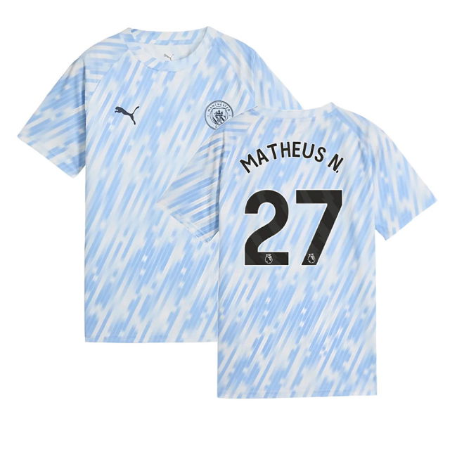 Kids Man City Starting XI High Performance Home Professional Jersey
