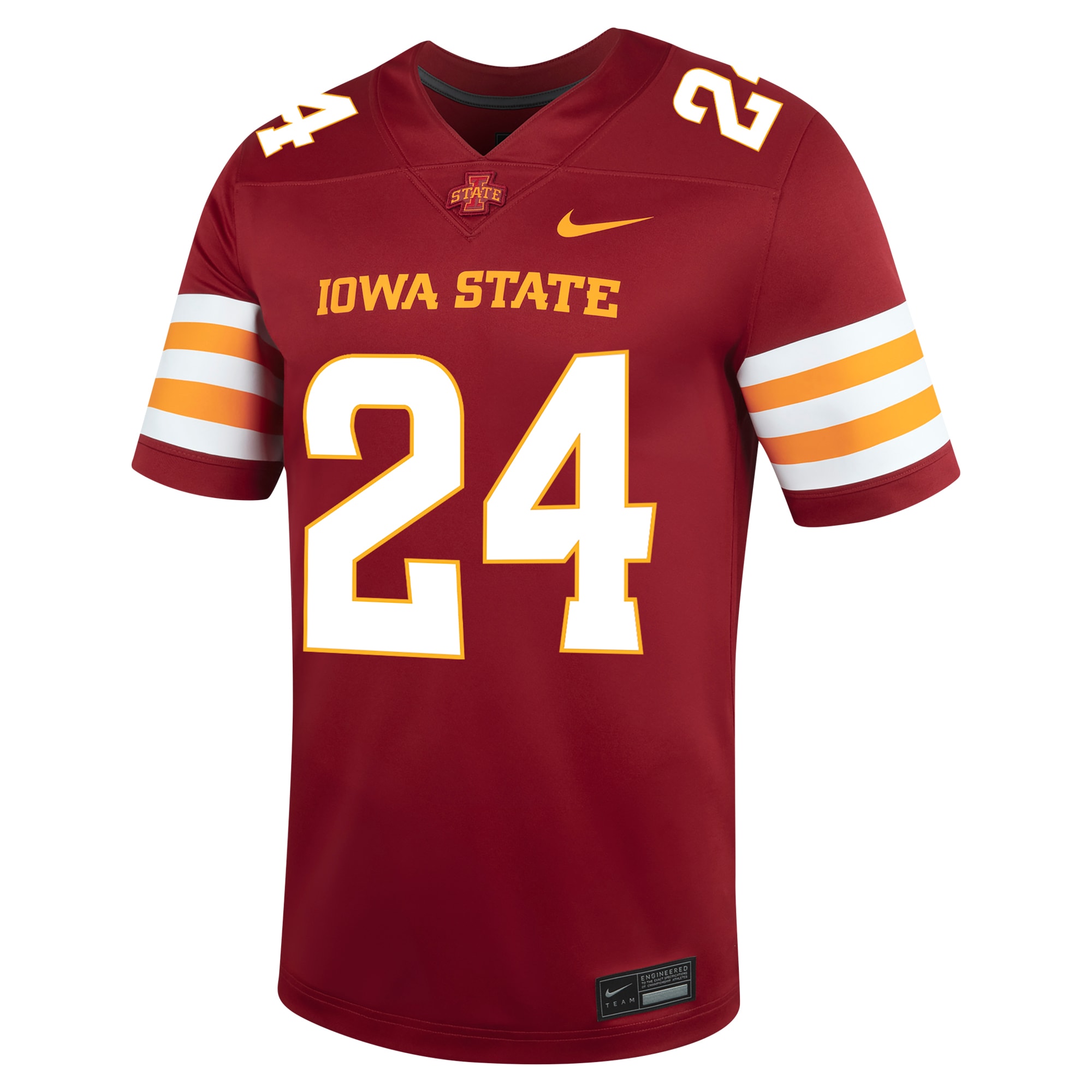 #24 Iowa State Cyclones Untouchable 2026 Season Football Jersey?�C Cardinal