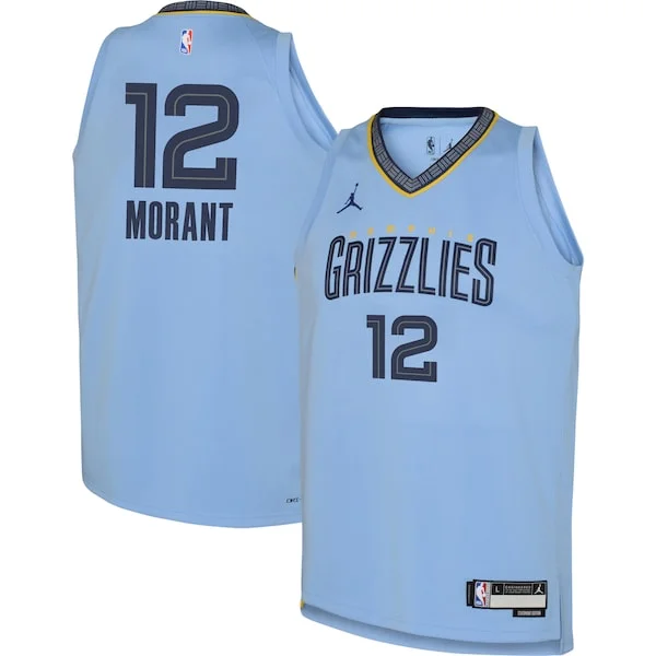 Elite Ja Morant MEM Basketball Jersey - Blue - Licensed Product