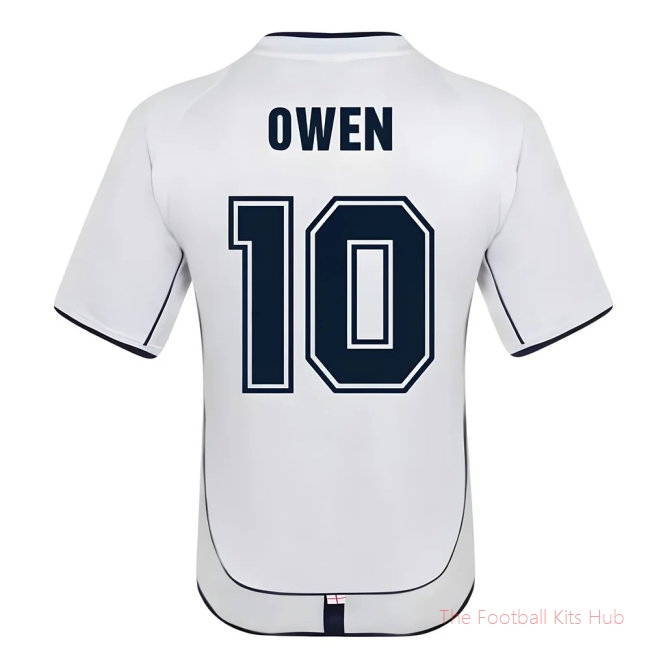 England 2002 Retro Football Shirt (OWEN 10)