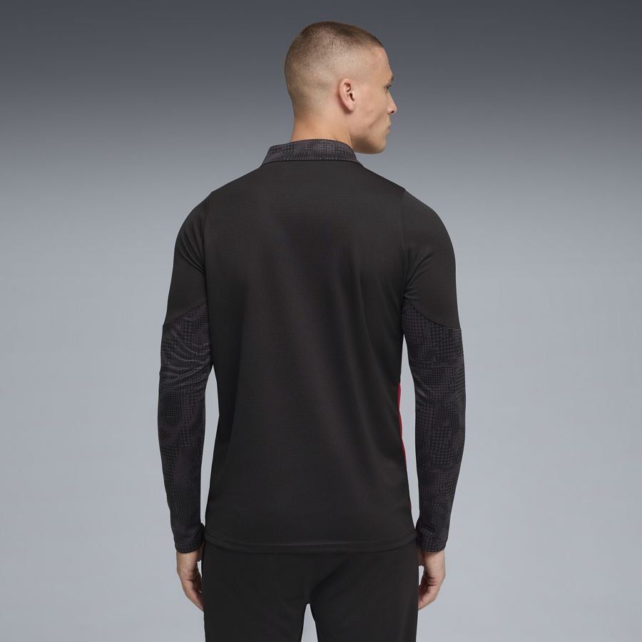 Milan Training Shirt 1/4 Zip - PUMA Black/For All Time Red
