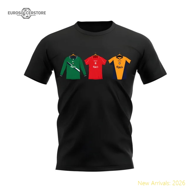 Premium Liverpool 2000-2001 Retro Shirt T-shirt (black) (owen 10)
