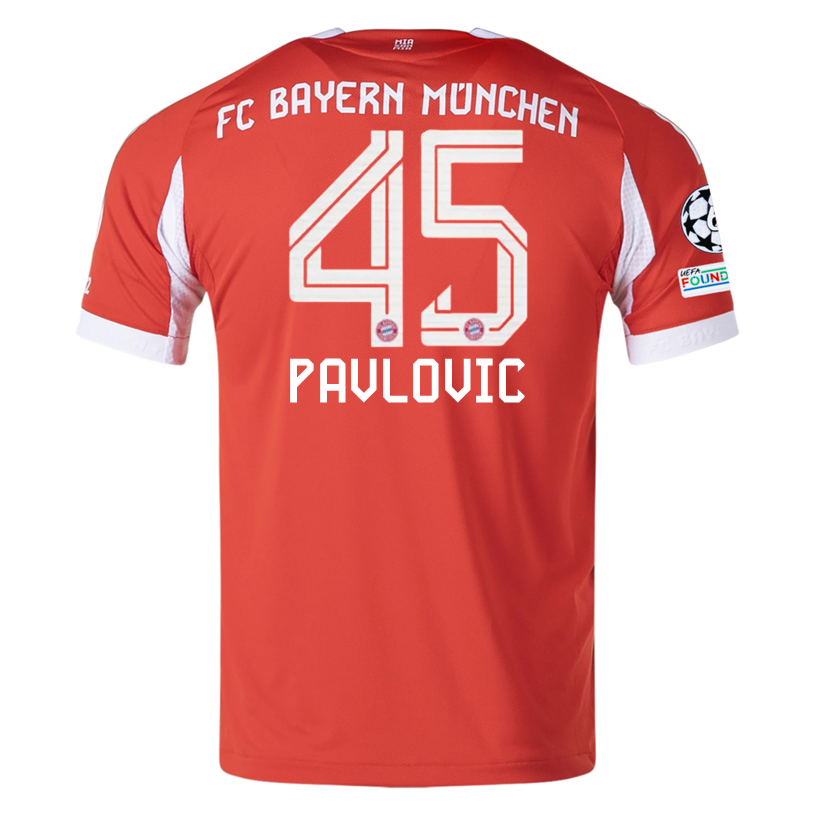 Bayern Munich Pavlovic 2025-2026 UCL Home Jersey – Authentic Shirt