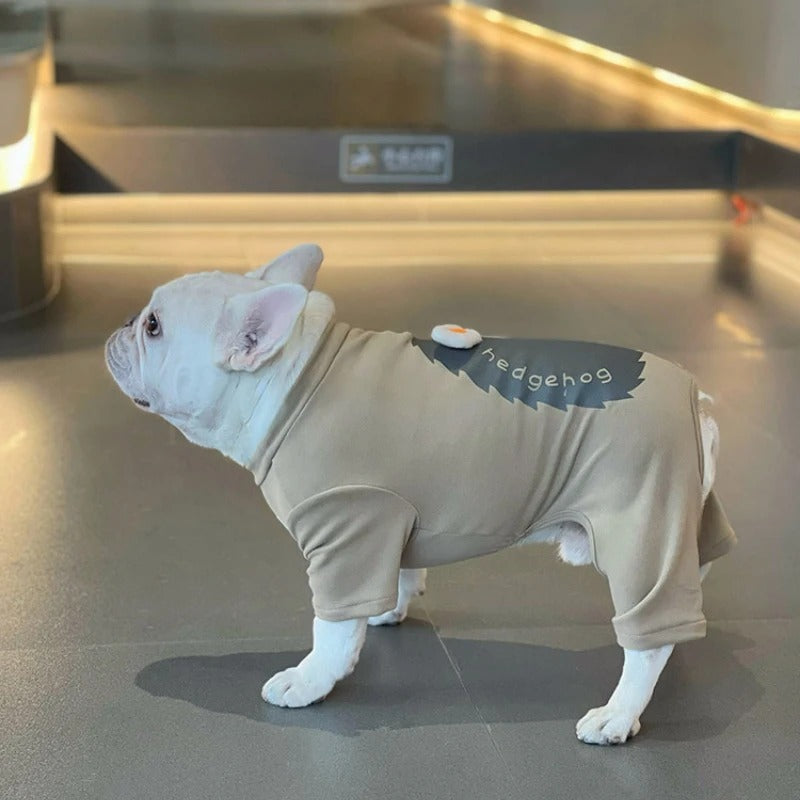 Hedgehog Costume Jumpsuit – Cartoon Warm Velvet Four-leg Suit Indoor Use