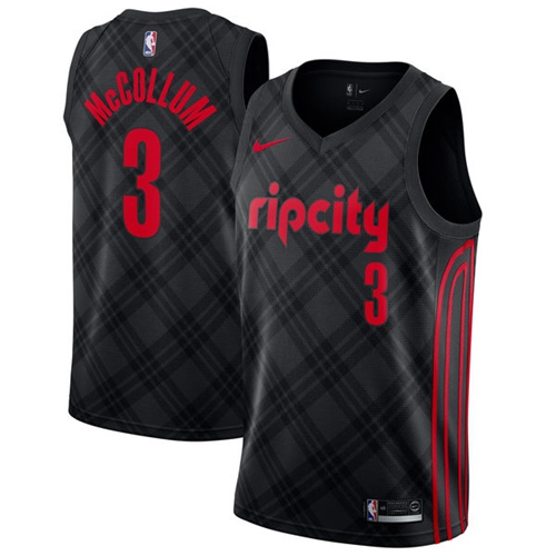 Nike Trail Blazers Black Trail Blazers #3 Jersey - Reasonably Priced