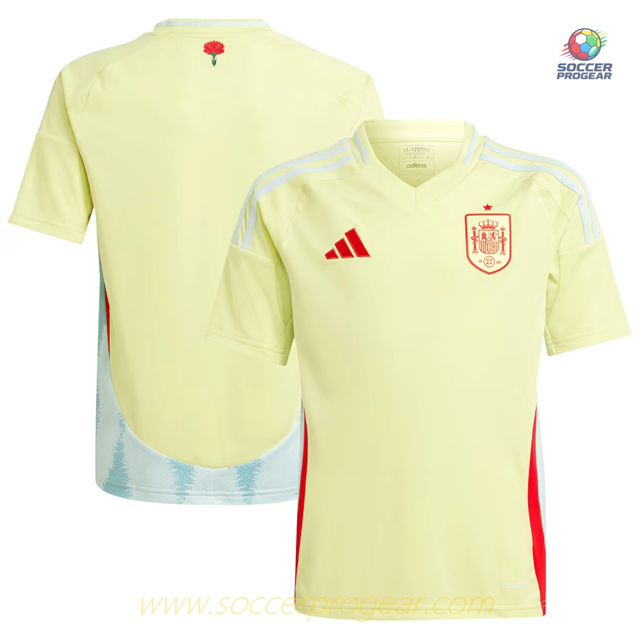 Spain Away Kids Team Jersey 2024/25 Collection