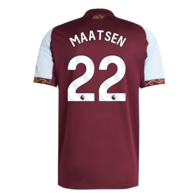 Aston Villa Maatsen Authentic Jersey Barclays Premier League Drycell