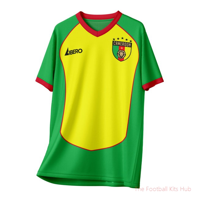 Cameroon 1990 Vintage Style Concept Shirt Adult Short Sleeve