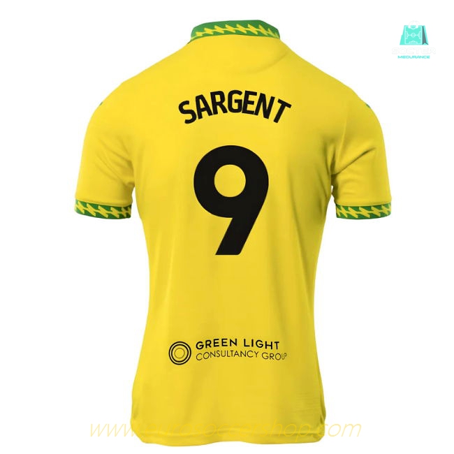 2025-2026 Norwich City Home Shirt (Sargent 9)