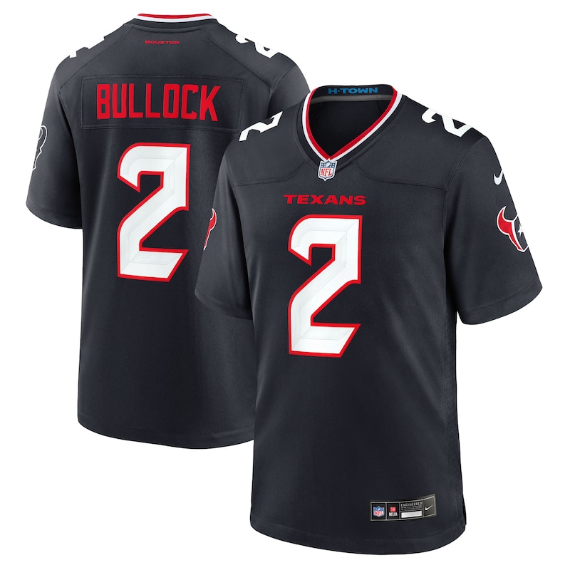 None Calen Bullock HOU Texans Iconic Professional Jersey Football Appa