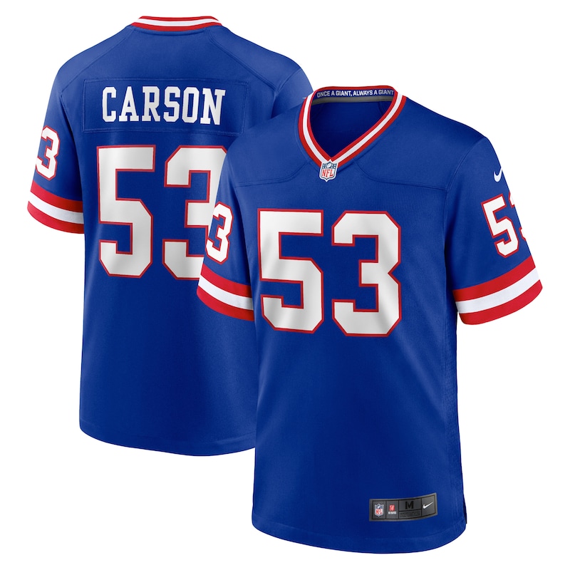 None Harry Carson NY Giants Authentic Game Jersey for NFL Fans