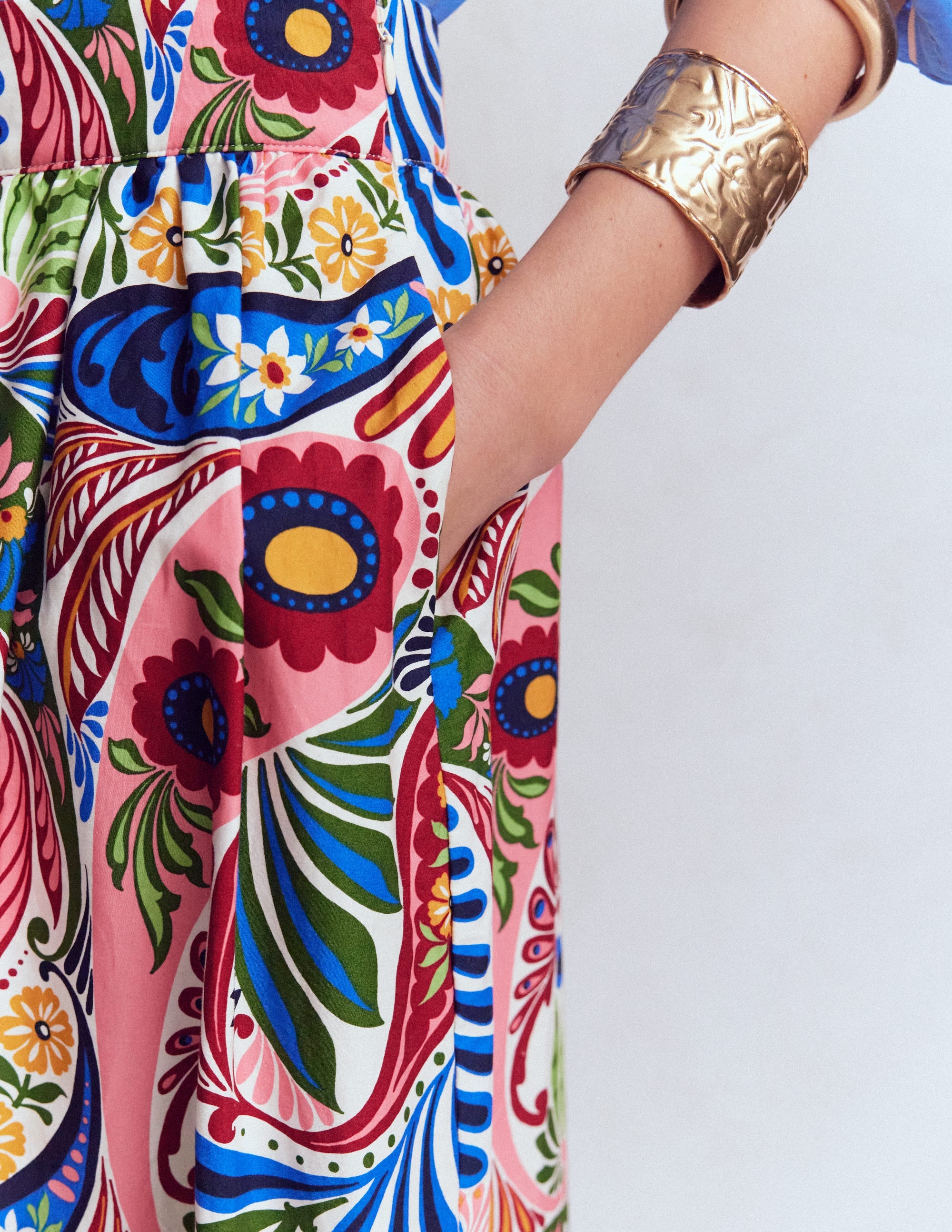 Abigail Poplin Maxi Skirt