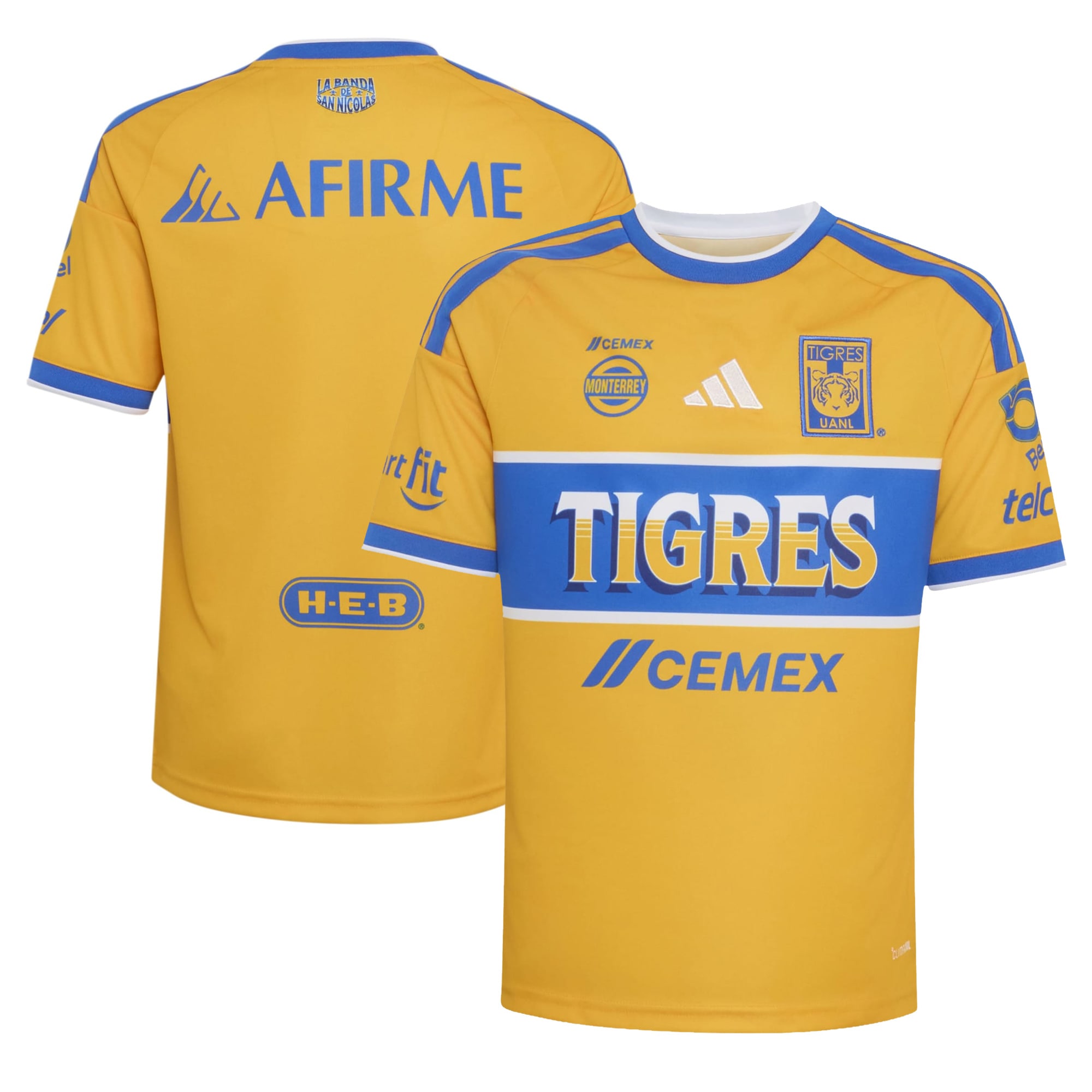 [JED] Tigres UANL Youth 2026/27 Home Replica Jersey - Gold