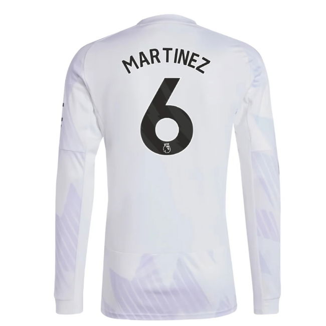 2025-2026 Man Utd Long Sleeve Away Top (Martinez 6)