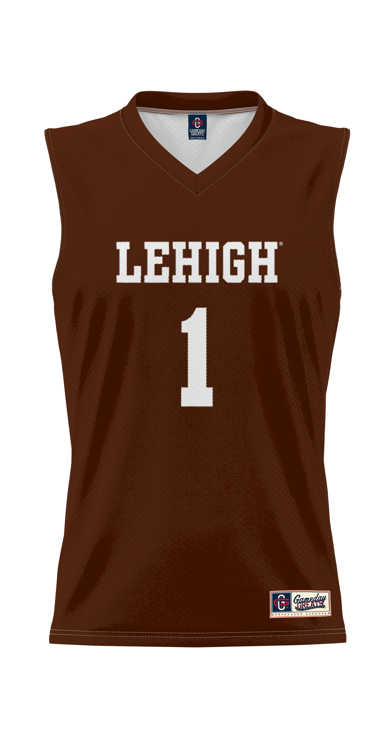 [DDG] Lehigh Mountain Hawks GameDay Greats Lightweight Basketball Jersey - Brown