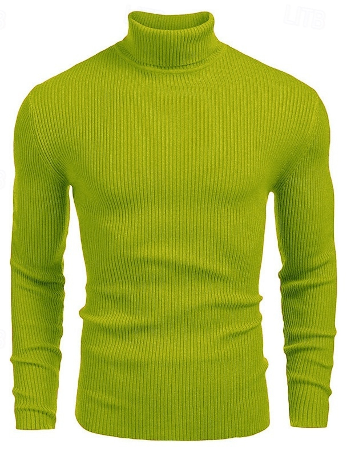 Men's Sweater Pullover Jumper Ribbed Knit Regular Tops Knitted Slim