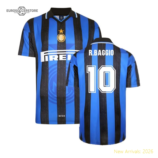 Inter Milan 2024-25 Home Fan Version For Adults (R.Baggio Football Shirt