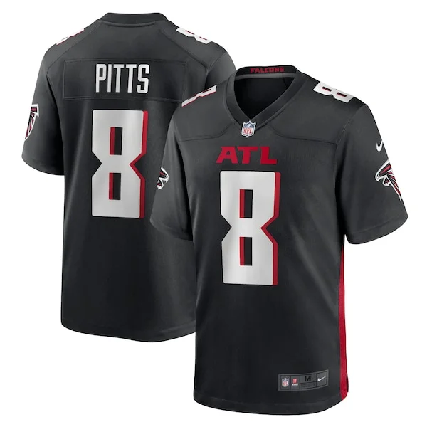 None Kyle Pitts Game Jersey - Black | NFL Player Jersey | NFL Football