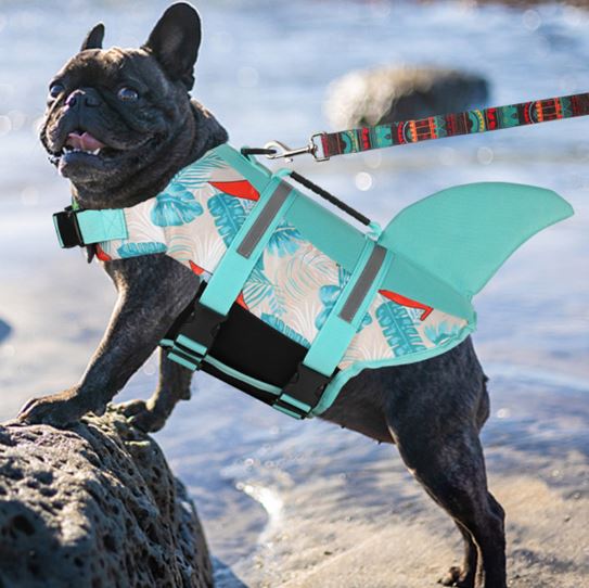 Cozy Frenchie Shark Vest Sail Boat Print Perfect Summer Dog Outfit fo...